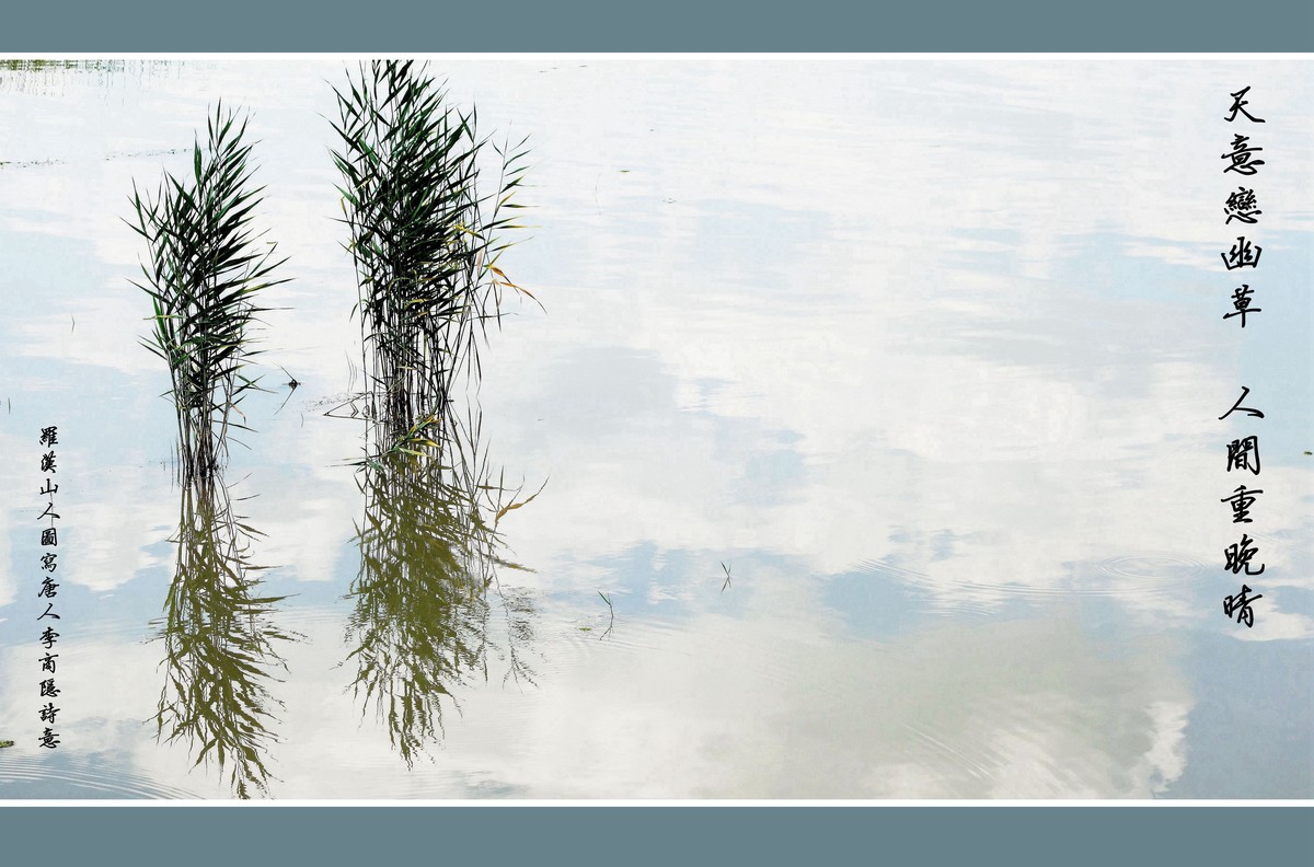 《天意恋幽草 人间重晚晴》 图写唐人李商隐诗意
