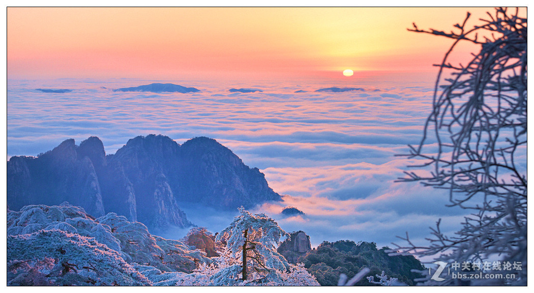 黄山四季皆胜景  唯有冬景景更佳【横幅】