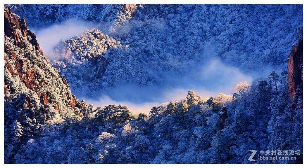 黄山四季皆胜景  唯有冬景景更佳【横幅】