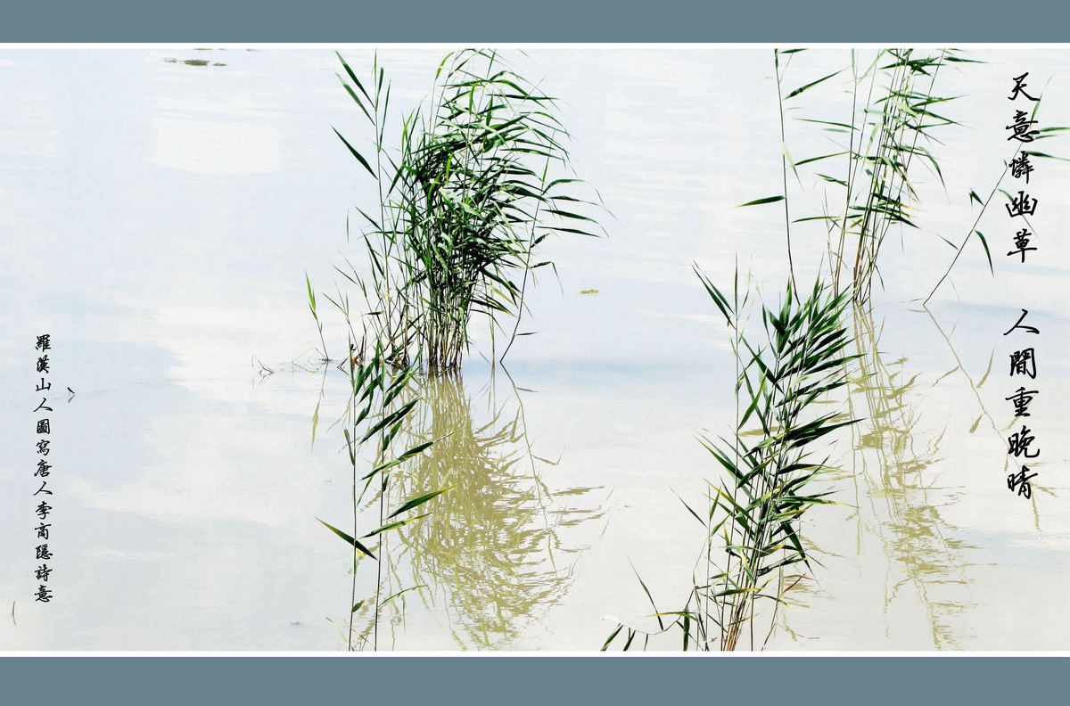 《天意恋幽草 人间重晚晴》 图写唐人李商隐诗意
