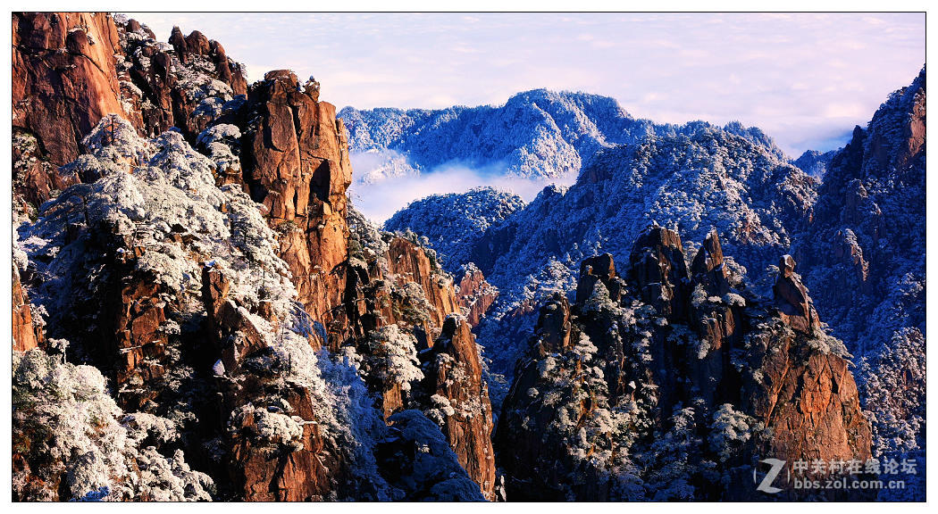 黄山四季皆胜景  唯有冬景景更佳【横幅】