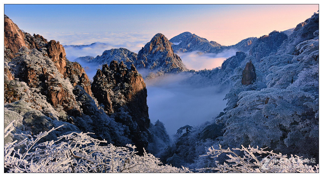 黄山四季皆胜景  唯有冬景景更佳【横幅】