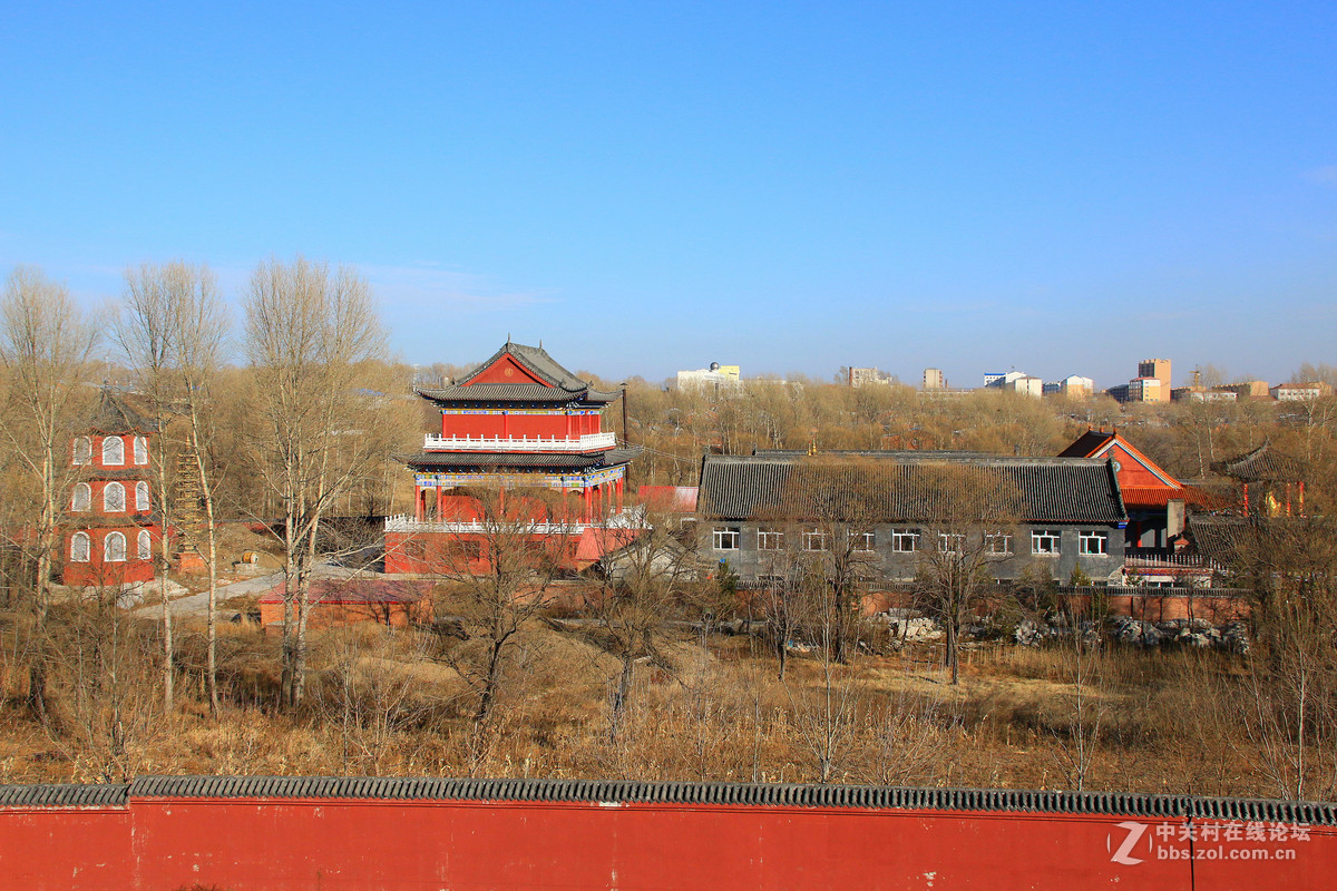 克山永安寺初冬景色