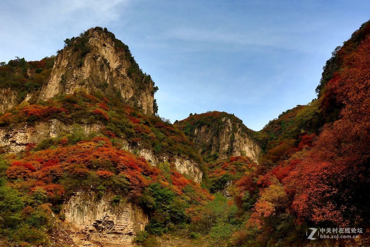 满山红叶，层林尽染【摄于忽忽水空中画廊】