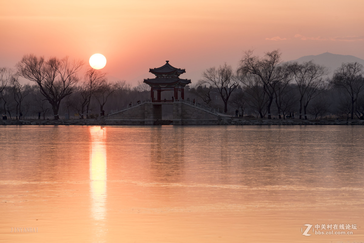 2016年冬至颐和园日落