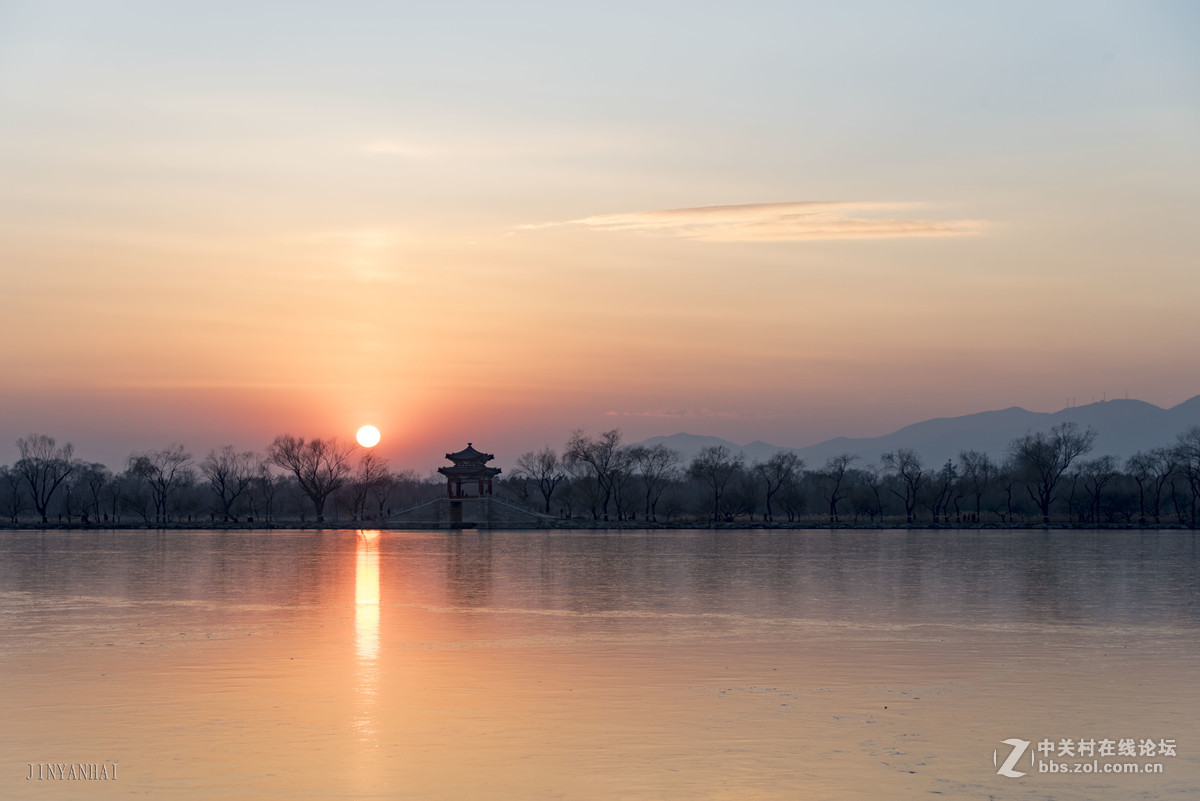 2016年冬至颐和园日落