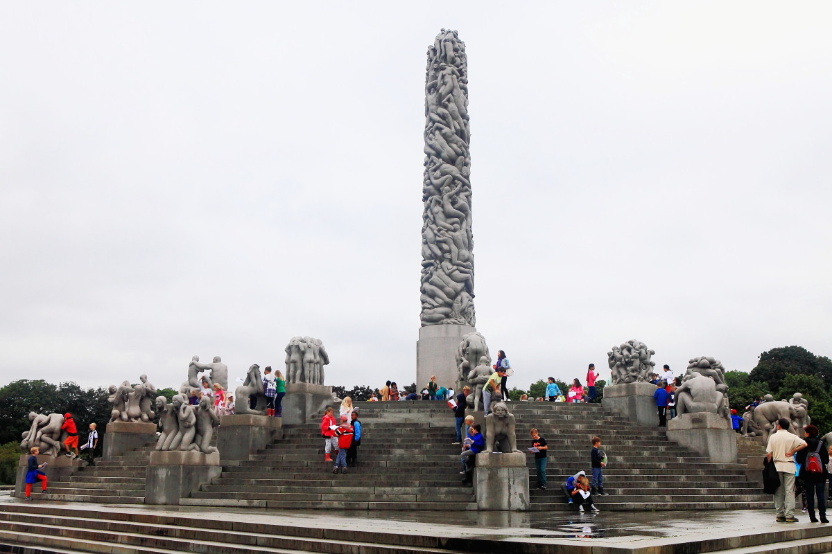 北欧游记，游览奥斯陆之维格兰雕塑公园（一）