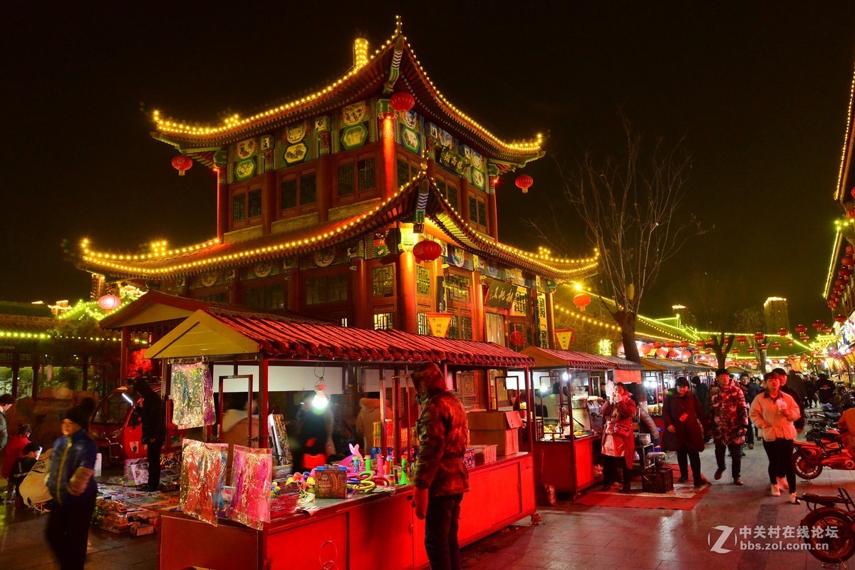 定州古城夜景