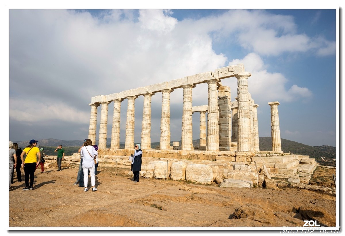 希腊苏尼翁角的波塞冬神庙照片摄影图片_ID:155051053-Veer图库