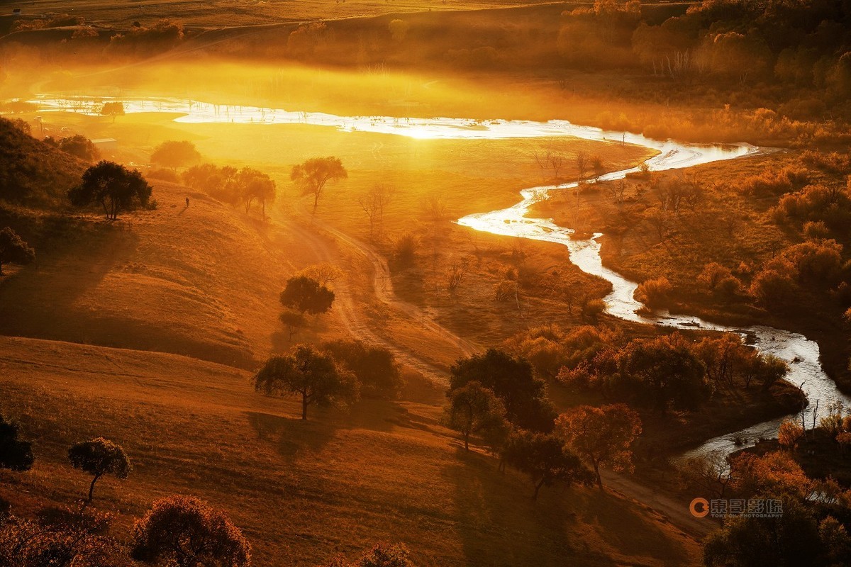 #ZOL月赛晒秋# 透风沟晨曦秋映