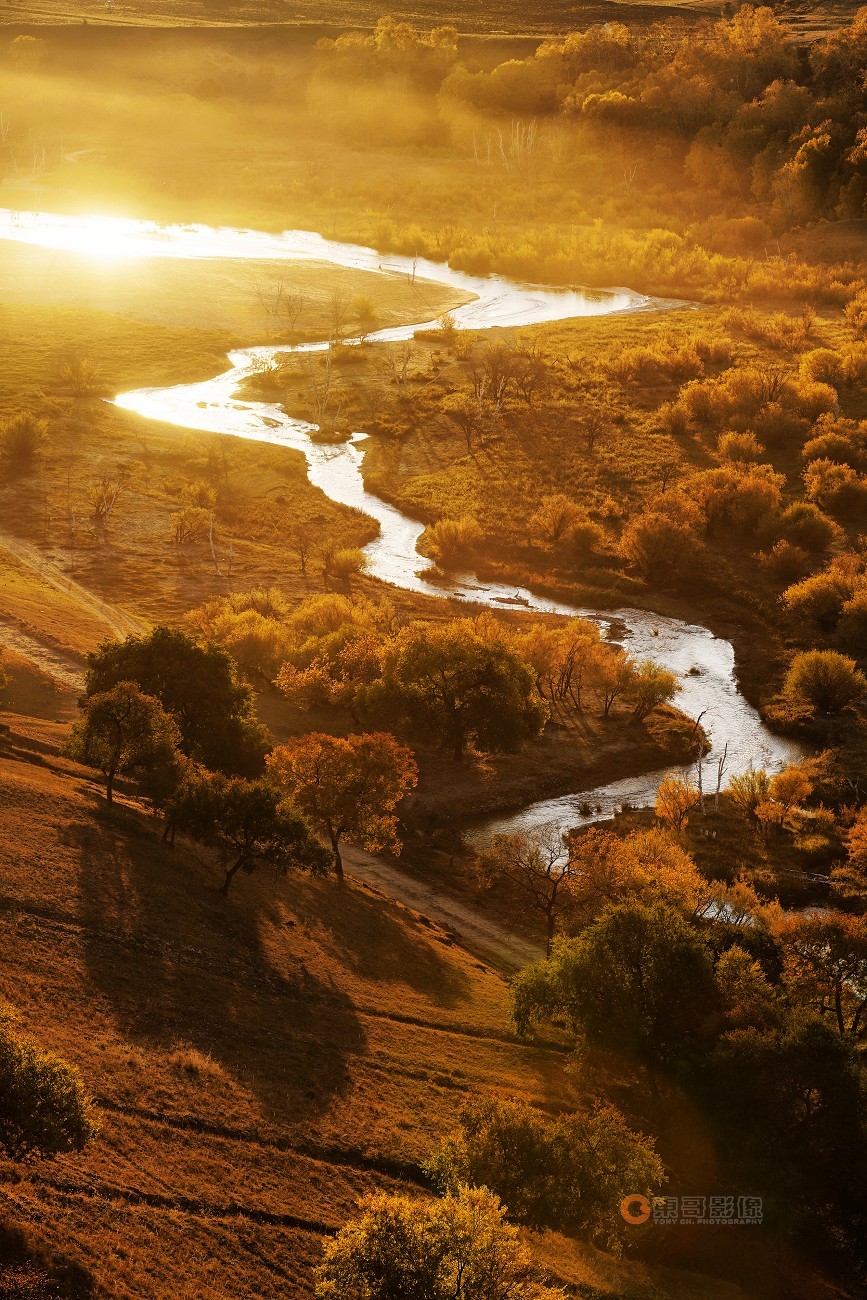 #ZOL月赛晒秋# 透风沟晨曦秋映