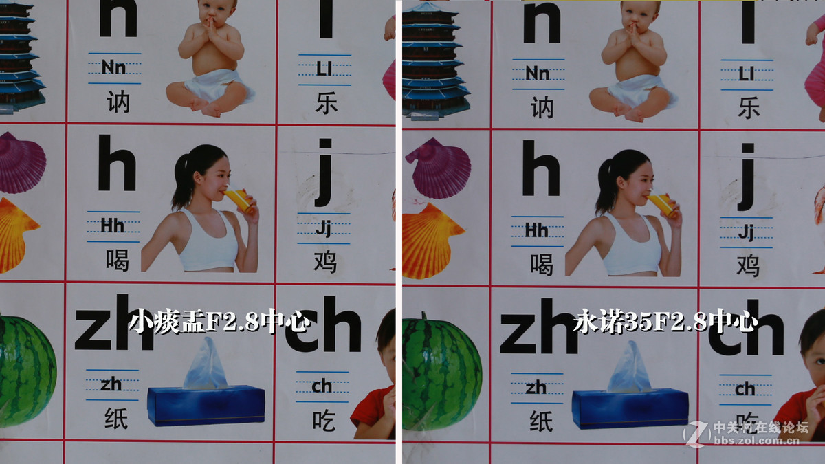 永诺35/2和小痰盂画质对比