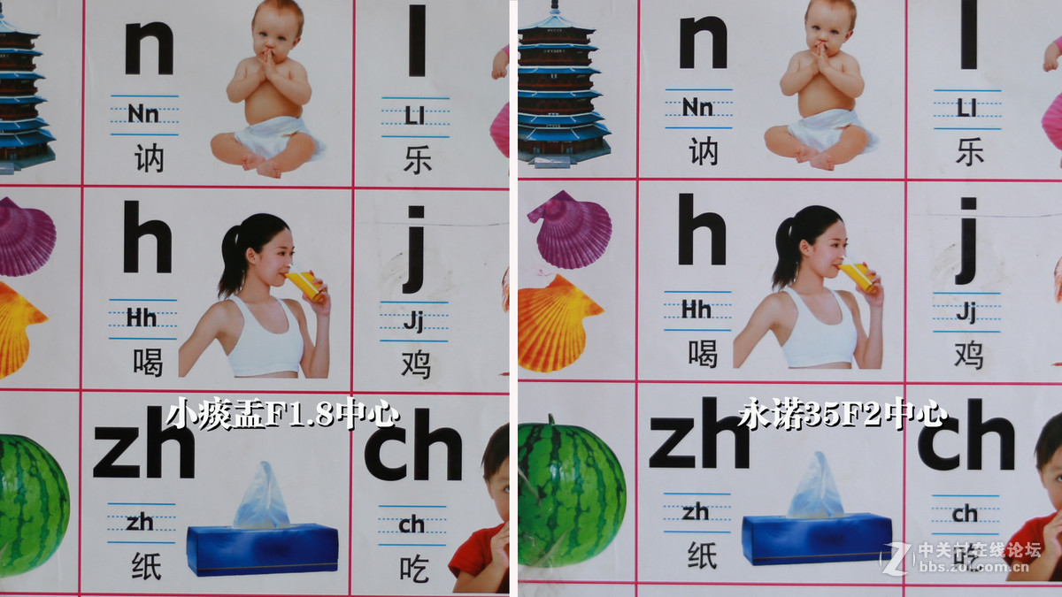 永诺35/2和小痰盂画质对比