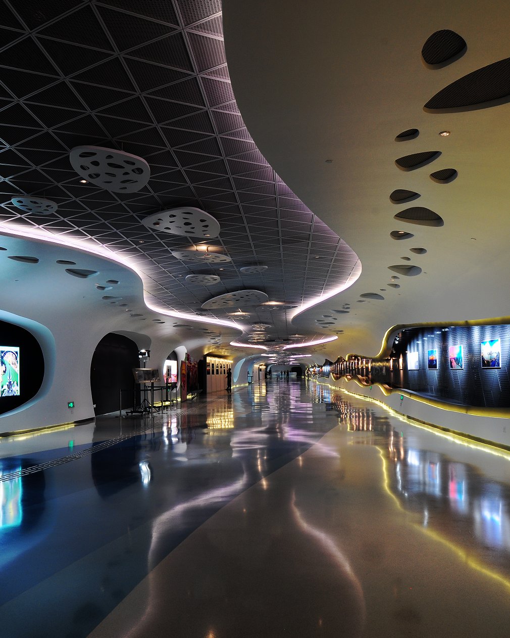 上海中心的一条公共艺术长廊