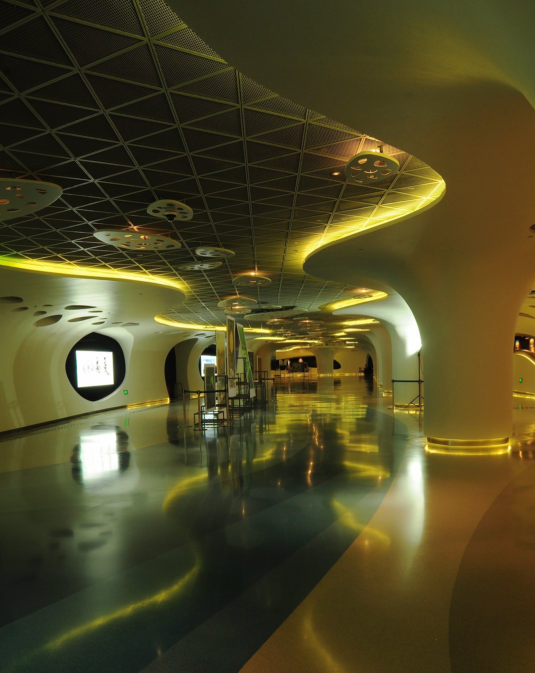 上海中心的一条公共艺术长廊