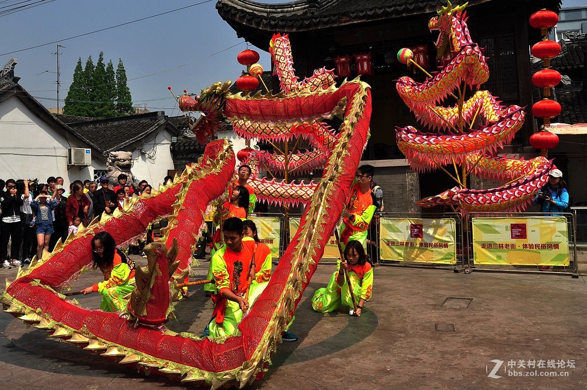 上海三林塘庙会2舞龙