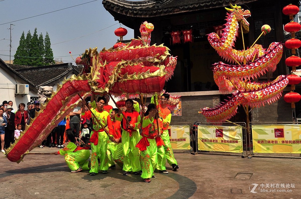 上海三林塘庙会2舞龙
