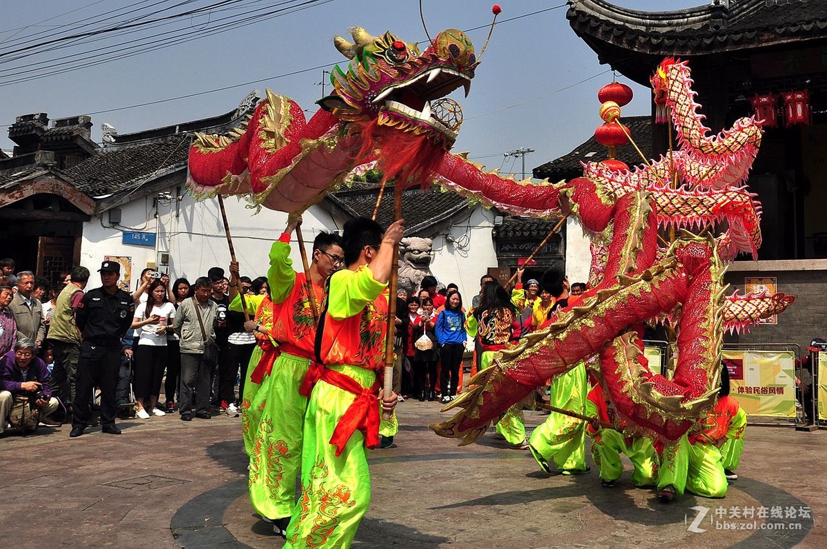上海三林塘庙会2舞龙
