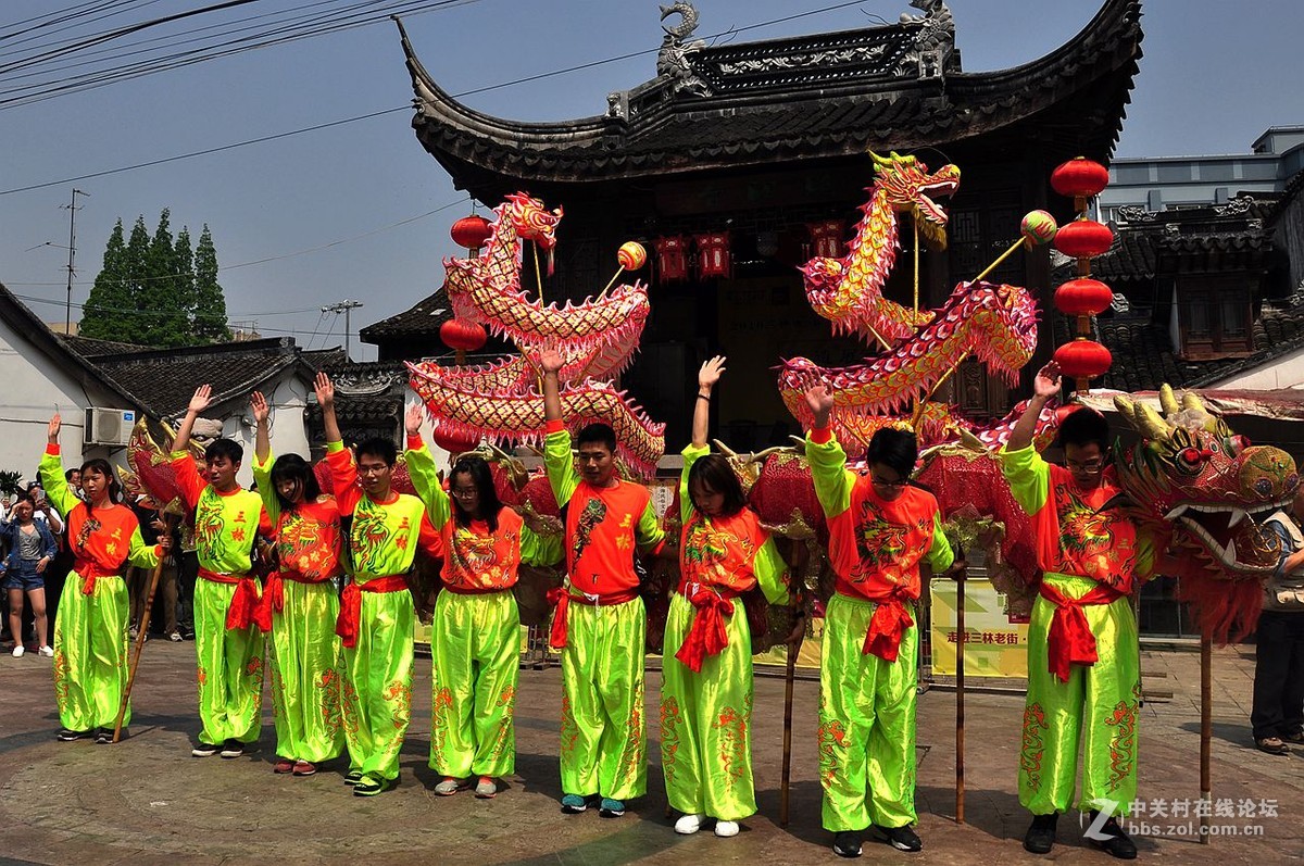 上海三林塘庙会2舞龙