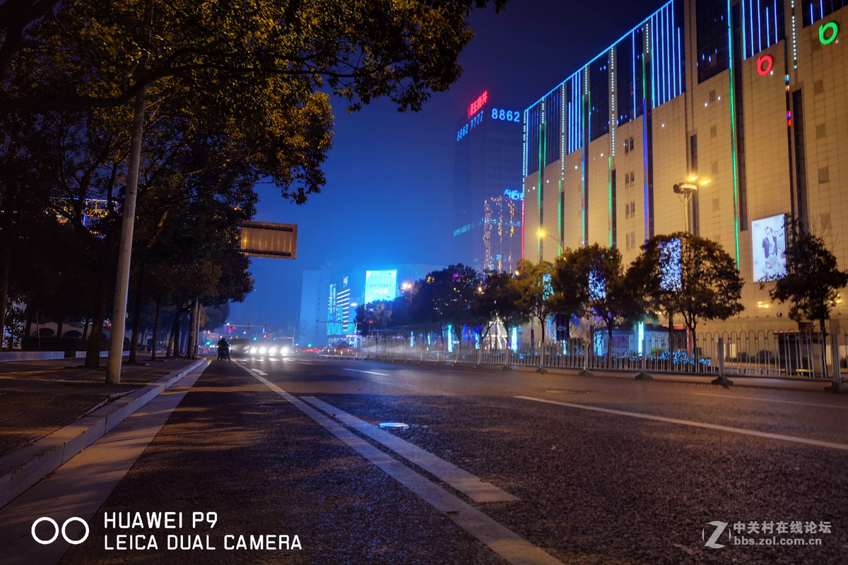 【随拍】城市之夜——自拍杆三脚架两用架初试华为p9双摄夜景
