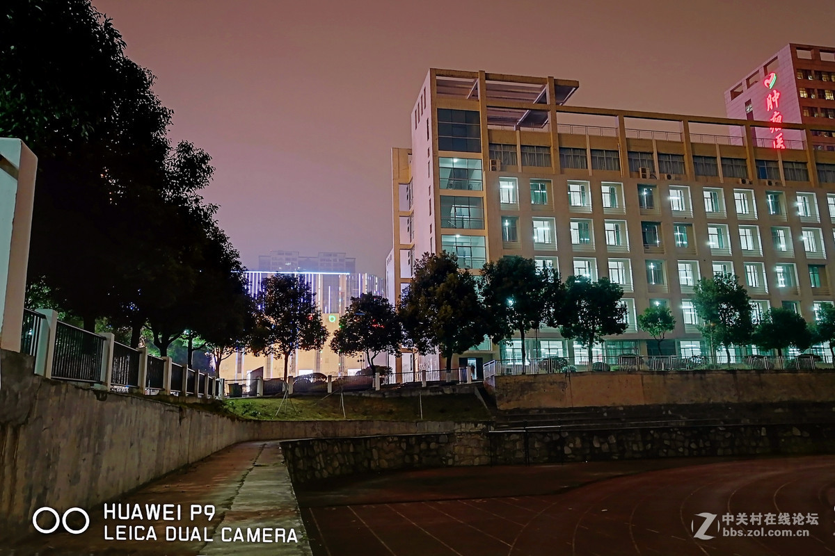 【随拍】城市之夜——自拍杆三脚架两用架初试华为p9双摄夜景
