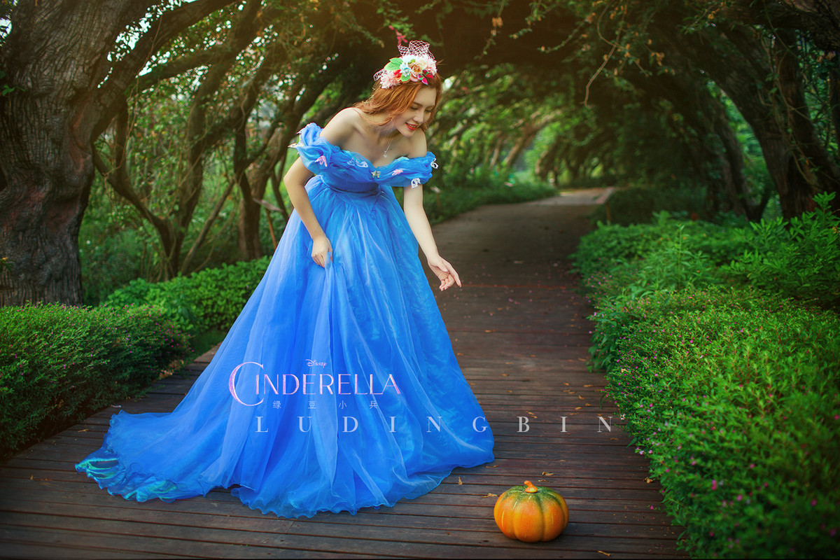 灰姑娘—绿豆小兵人像作品