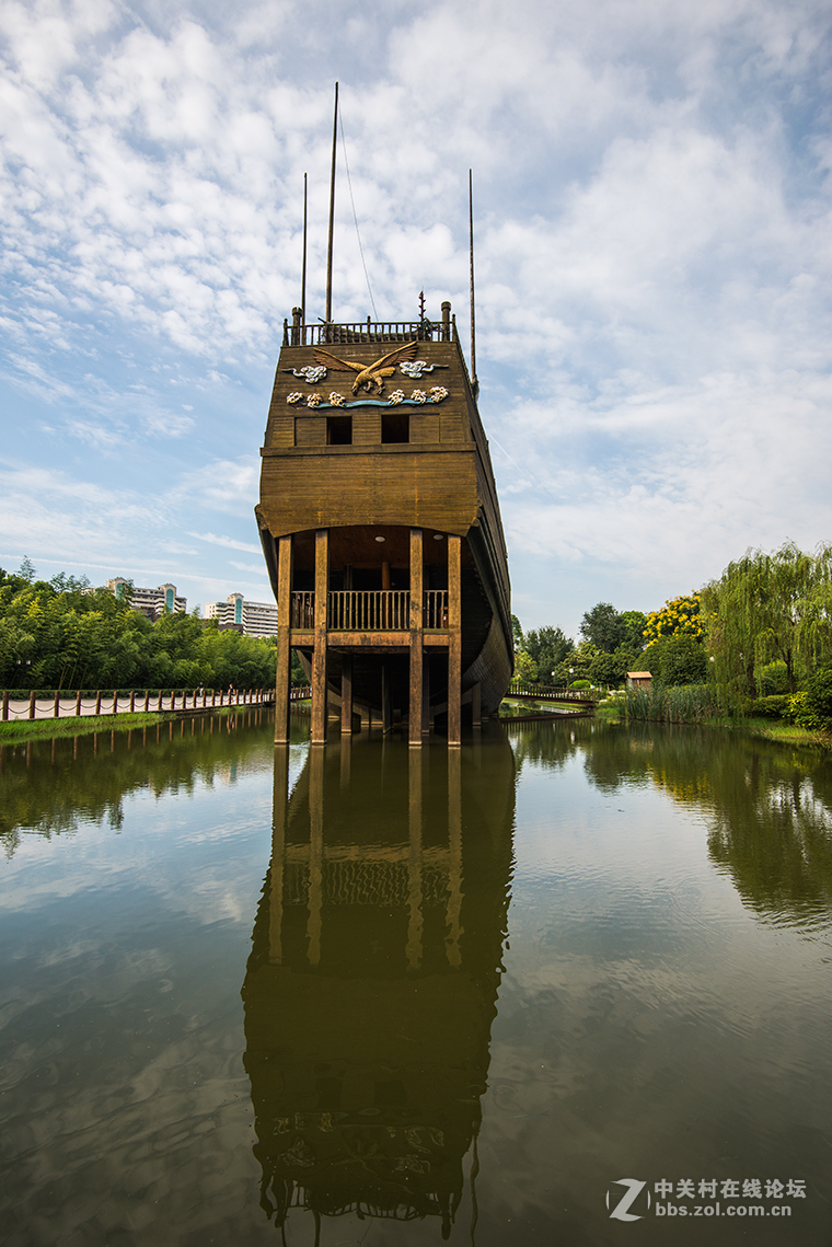 再拍金陵四十八景--24.宝船遗址公园2015.9.13.