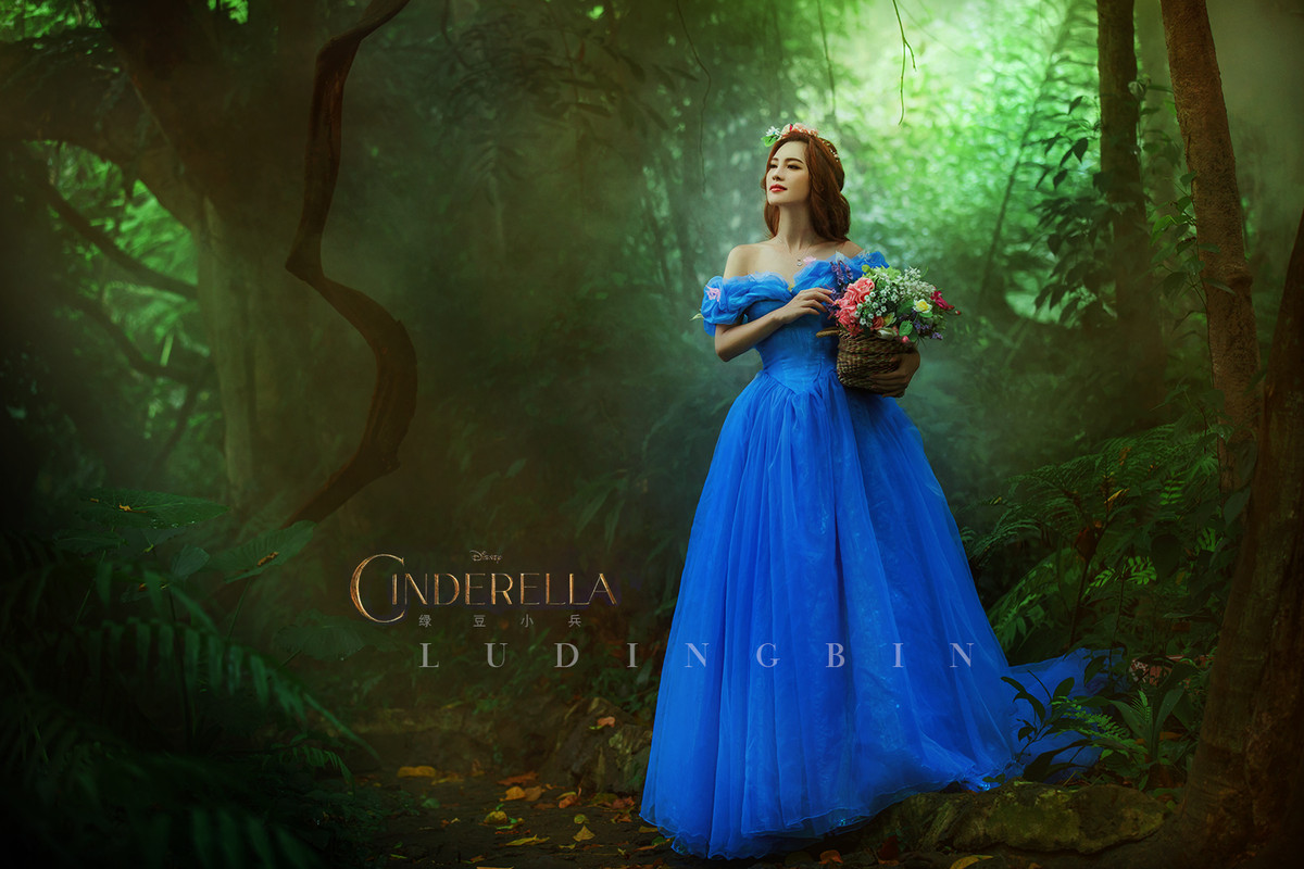 灰姑娘—绿豆小兵人像作品