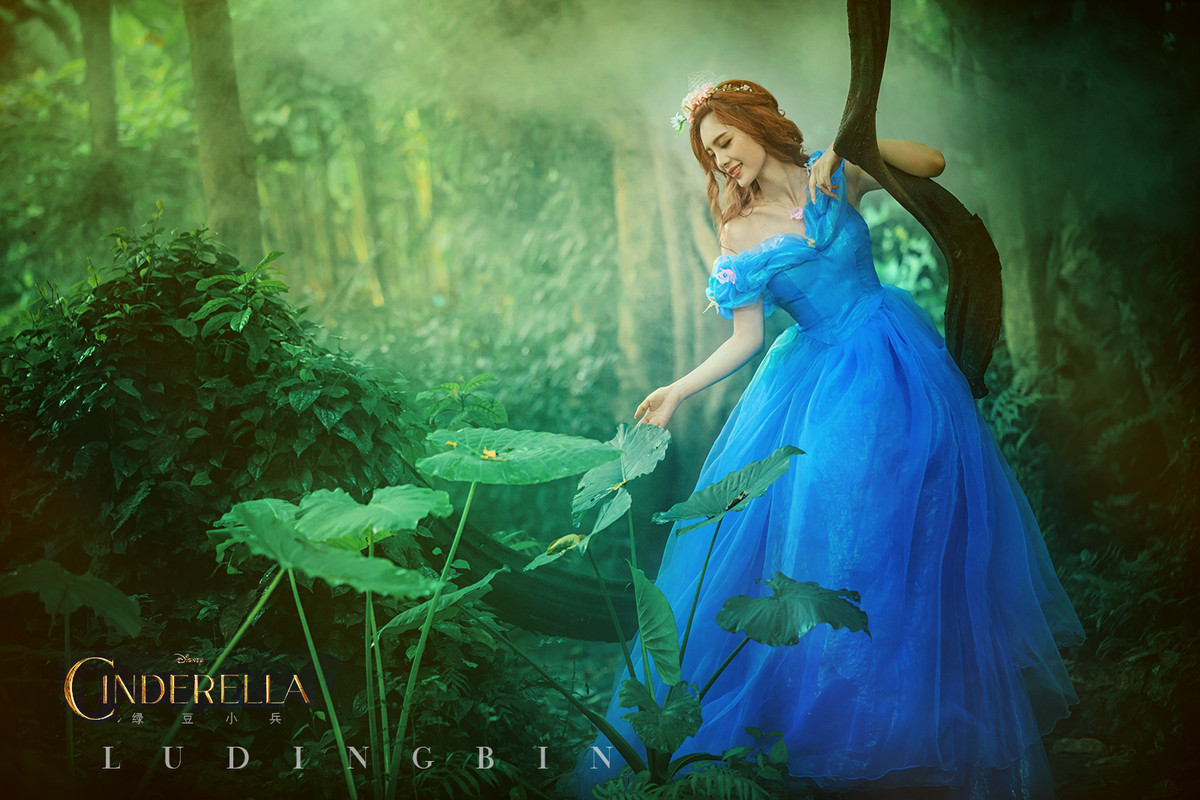 灰姑娘—绿豆小兵人像作品