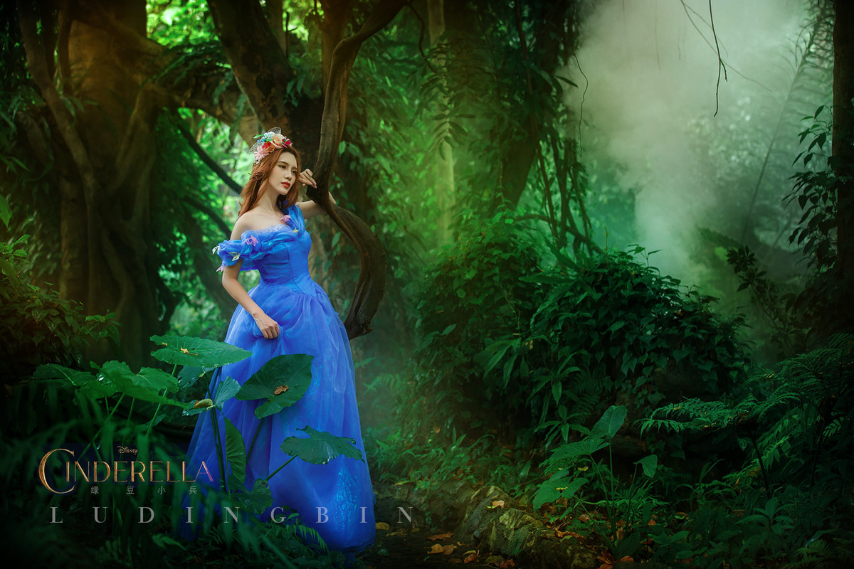 灰姑娘—绿豆小兵人像作品