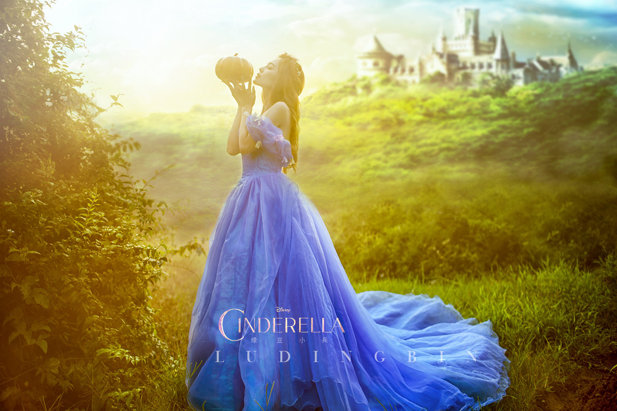 灰姑娘—绿豆小兵人像作品