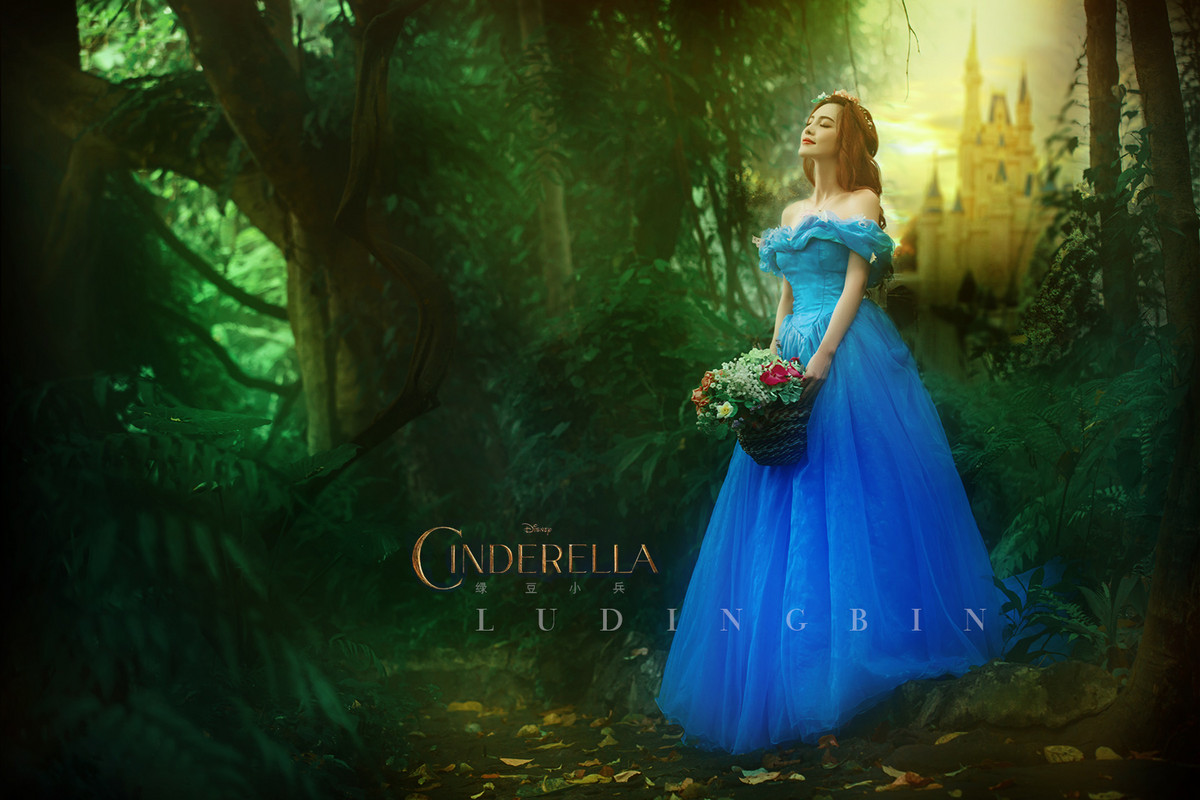 灰姑娘—绿豆小兵人像作品