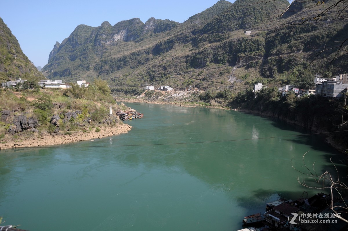 广西都安龙湾红水河风光