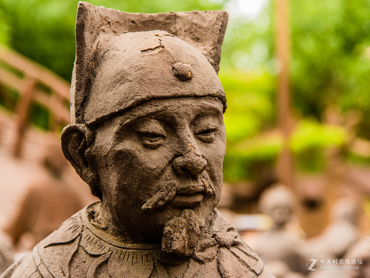 镜头里第64号唐山麻龙湾清明上河园的泥塑肖像二