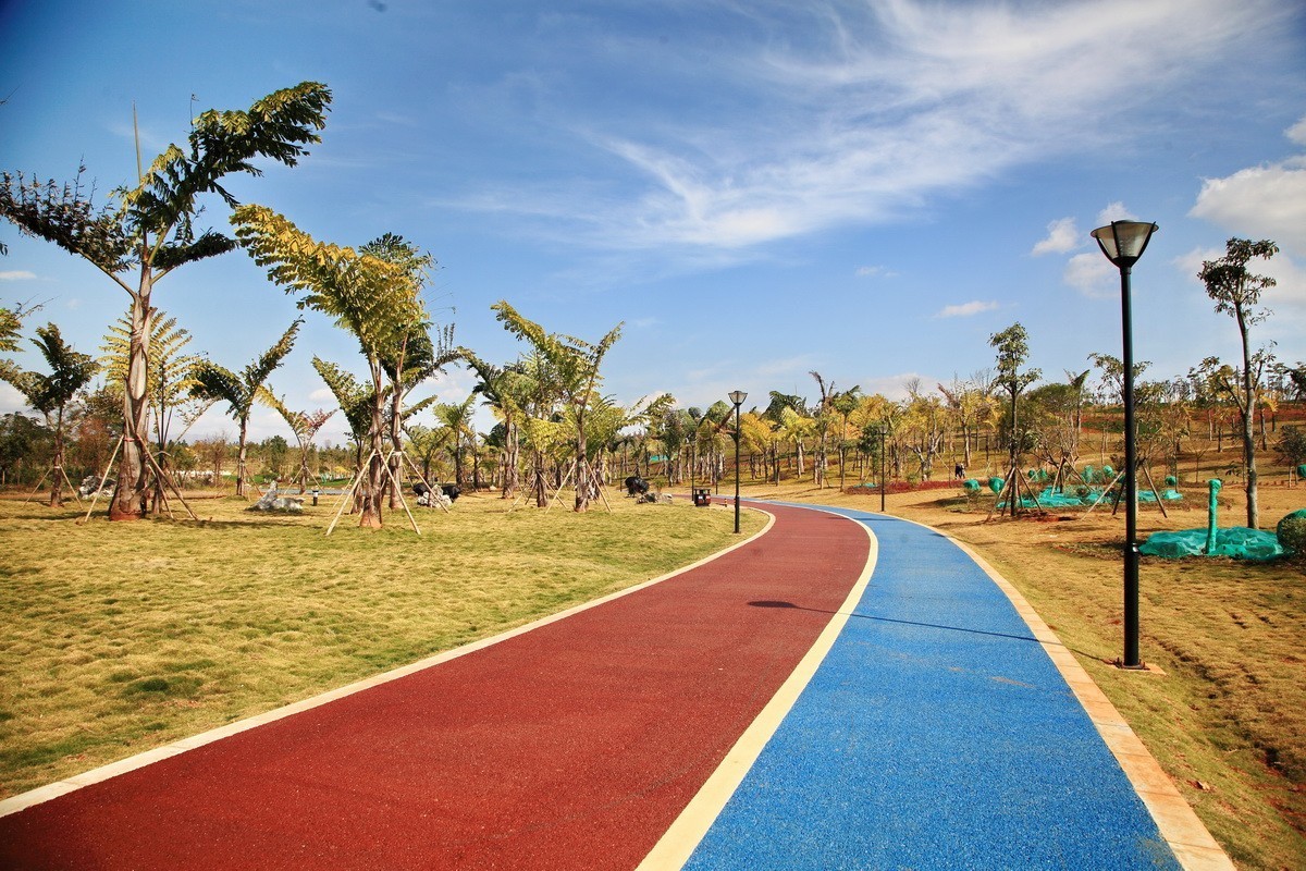 舒适的步道，优美的线条