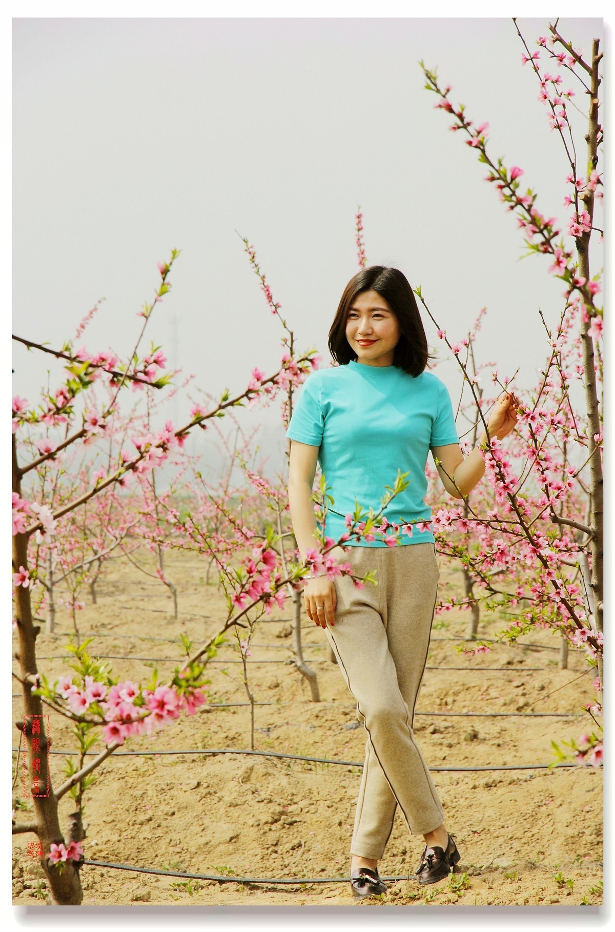 #佳能迷你单反EOS 200D-轻装绘青#大屯桃花人像