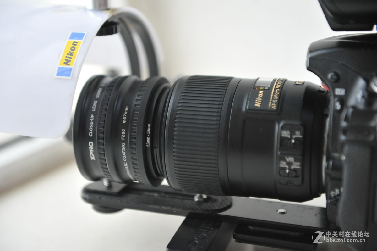 近摄镜在双镜叠加的使用效果