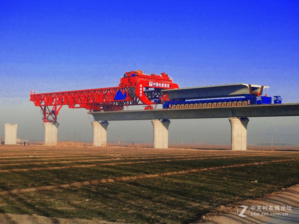 石济高铁修建现场