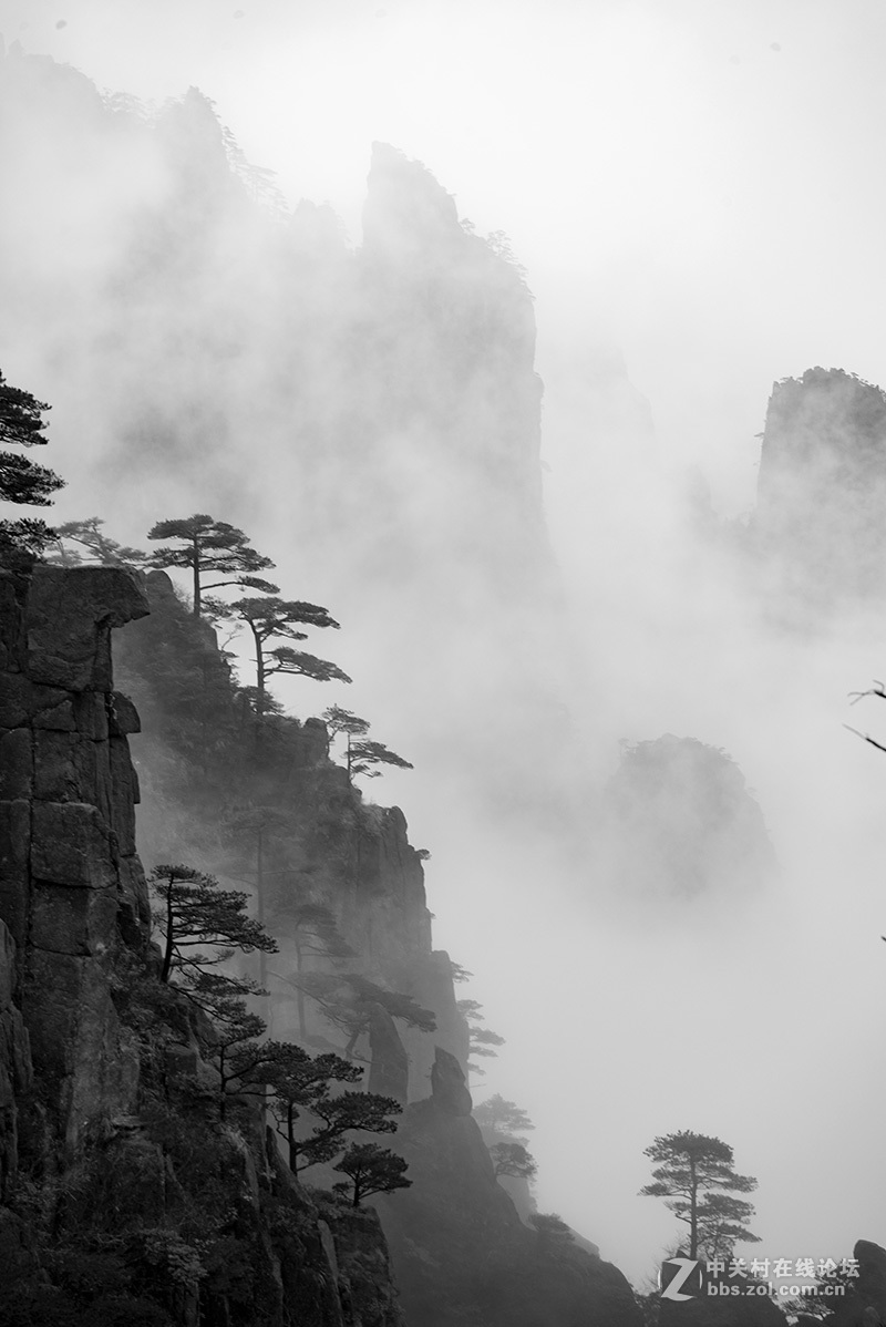 水墨黄山