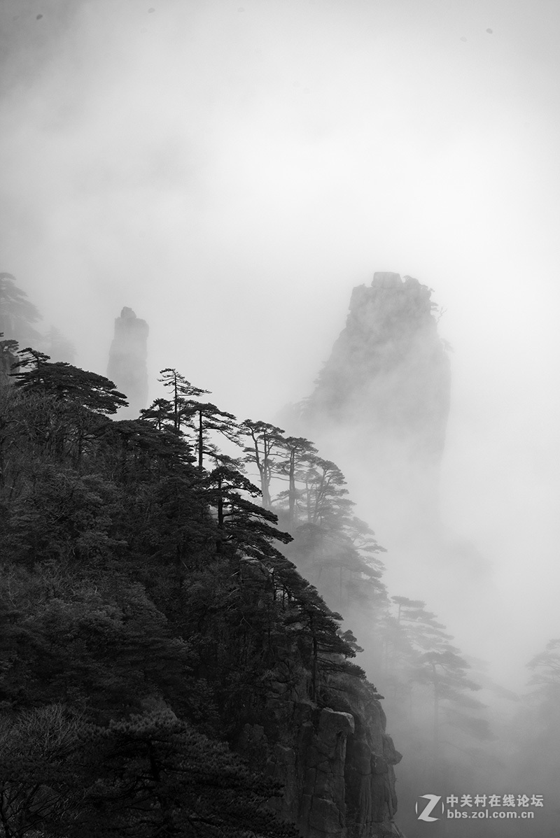 水墨黄山