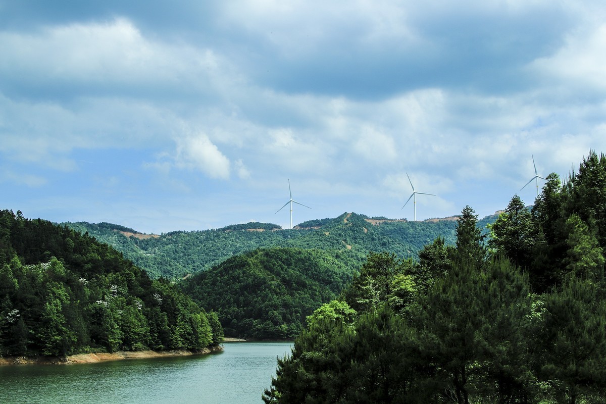 赣州蓉江新区龙孜里水库风景