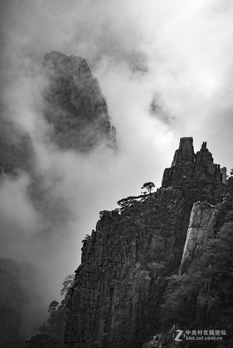 水墨黄山