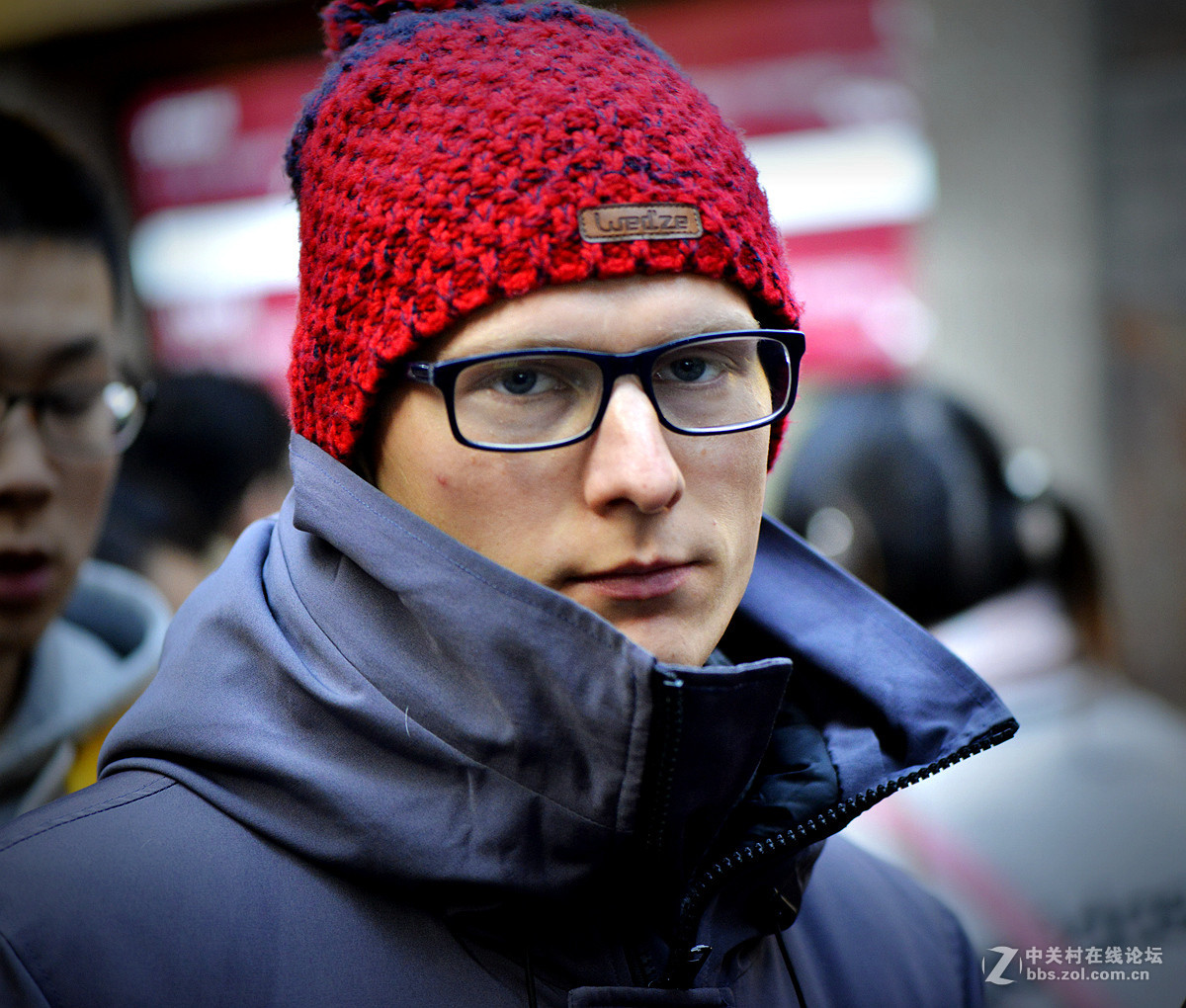 用微距镜头田子坊抓拍人像