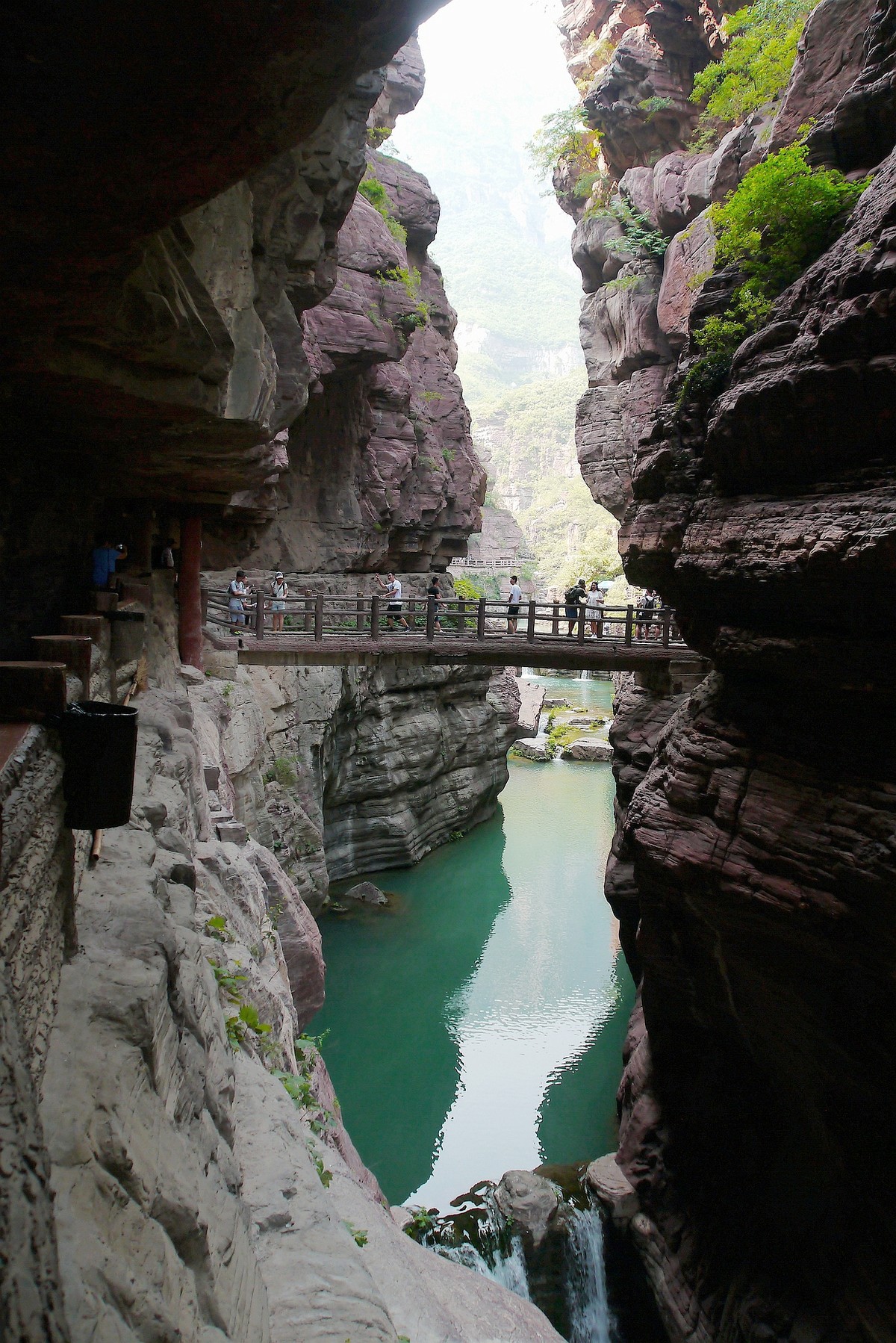 云台山的山山水水最美红峡谷