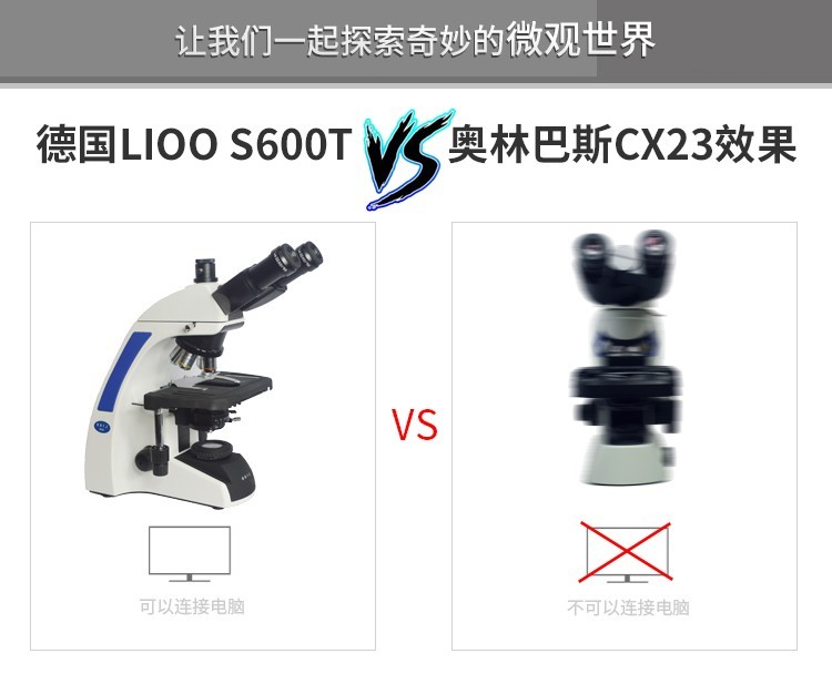 与德国LIOO S600T生物显微镜PK 德国完胜啊