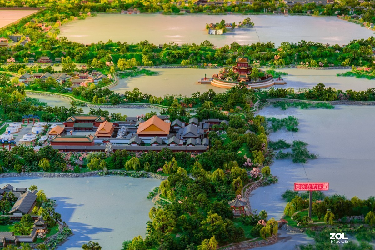 圆明园复原微缩景观模型随拍