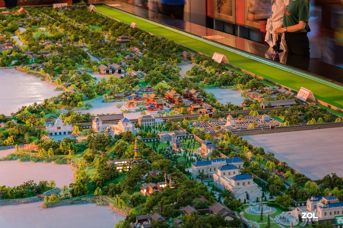 圆明园复原微缩景观模型随拍