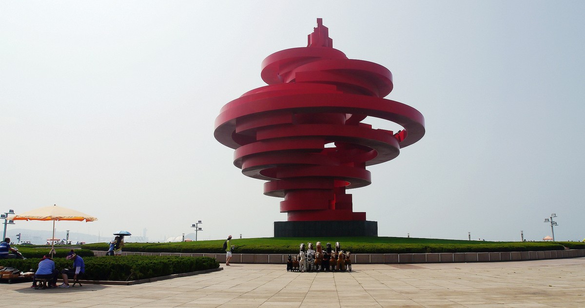 青岛海滨广场掠影！