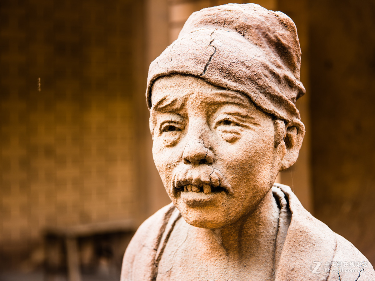 镜头里第46号唐山麻龙湾清明上河园的泥塑人像一