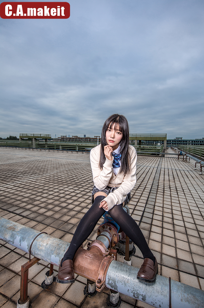 《同一天空下II——蔚蓝的交响诗》——广角外拍灯人像